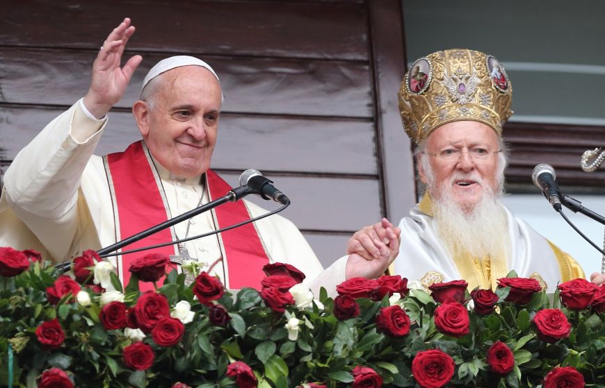 Папа римский и Константинопольский патриарх